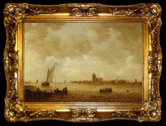 framed  Jan josephsz van goyen View of Dordrecht, ta009-2